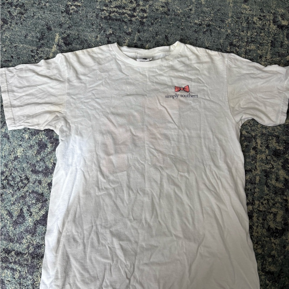 Simply Southern Classic White Tee for Yourh